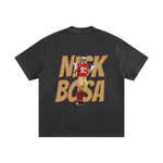 BIG BOSA Heavyweight Vintage Washed Frayed T-Shirt