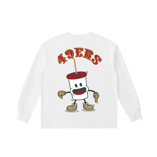 BABY JUICE Kids' Quick-Dry Cotton Long-Sleeve Tee