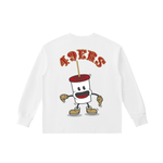 BABY JUICE Kids' Quick-Dry Cotton Long-Sleeve Tee