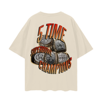 GOLD GLOW Oversize Deep Drop Shoulder Tee - 190 GSM