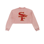9ER BAE Snow Washed Raw Edge Cropped Sweatshirt