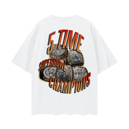 GOLD GLOW Oversize Deep Drop Shoulder Tee - 190 GSM