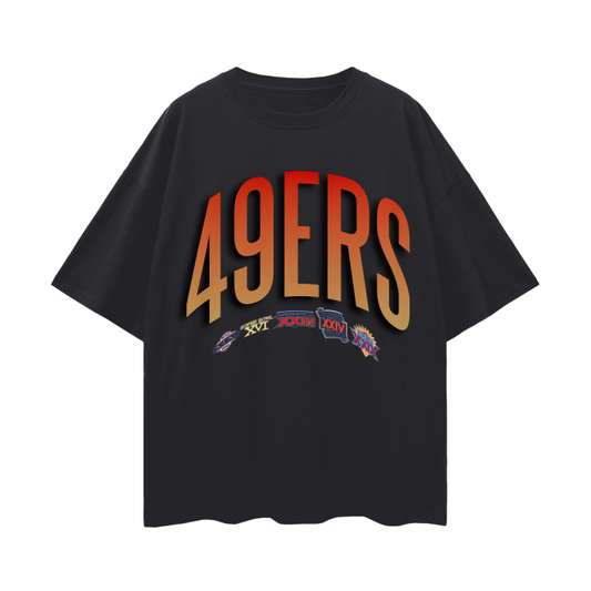 GOLD GLOW Oversize Deep Drop Shoulder Tee - 190 GSM