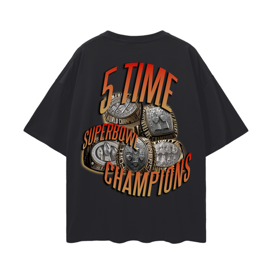 GOLD GLOW Oversize Deep Drop Shoulder Tee - 190 GSM