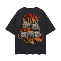 GOLD GLOW Oversize Deep Drop Shoulder Tee - 190 GSM