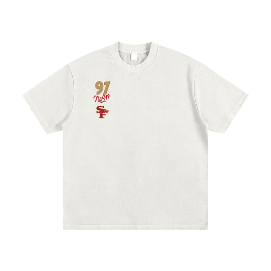 BIG BOSA Heavyweight Vintage Washed Frayed T-Shirt