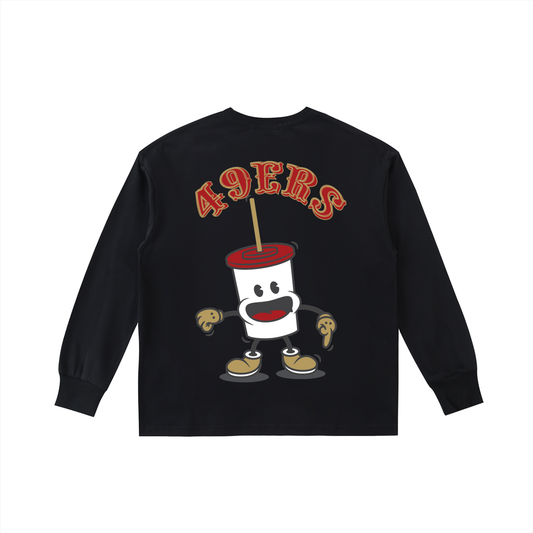 BABY JUICE Kids' Quick-Dry Cotton Long-Sleeve Tee