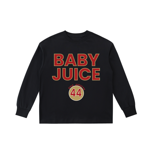 BABY JUICE Kids' Quick-Dry Cotton Long-Sleeve Tee