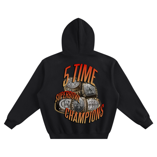 5 TIME CHAMPS Fleeced Boxy Hoodie