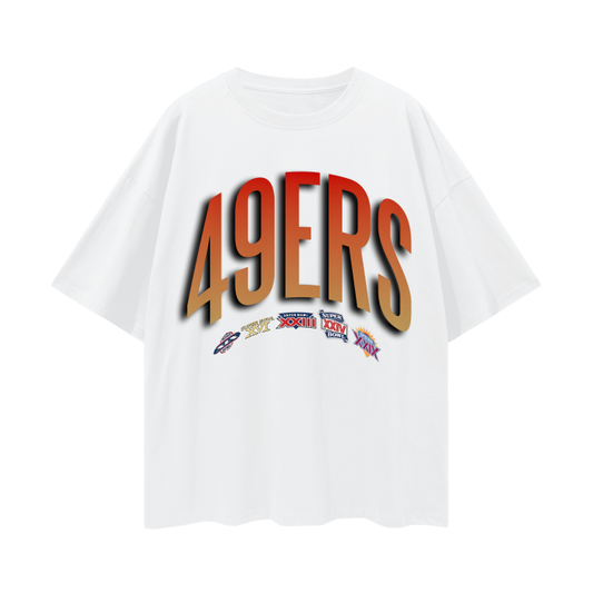 GOLD GLOW Oversize Deep Drop Shoulder Tee - 190 GSM